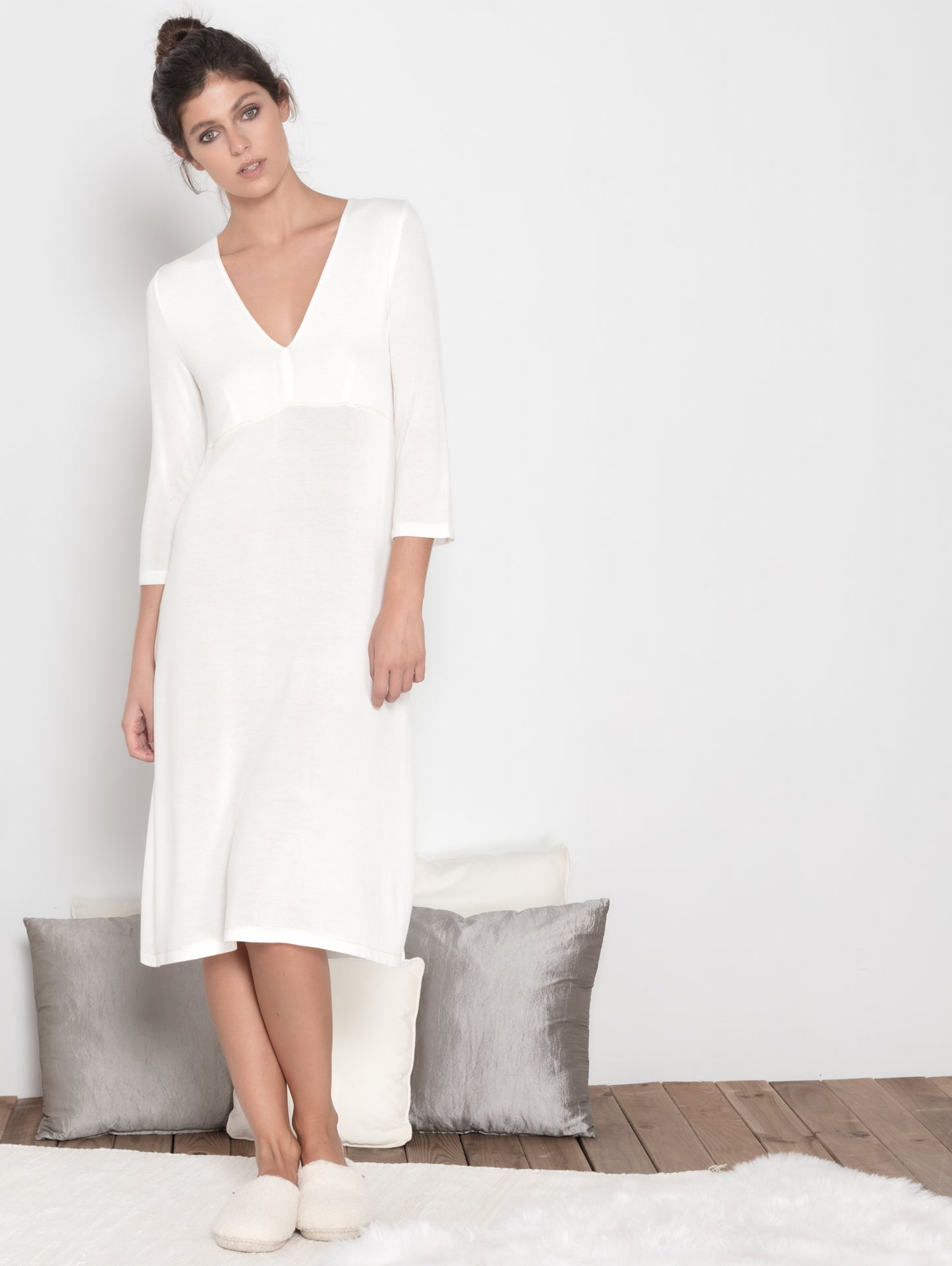 camisón de punto colección Homewear MONICA LENDINDEZ
