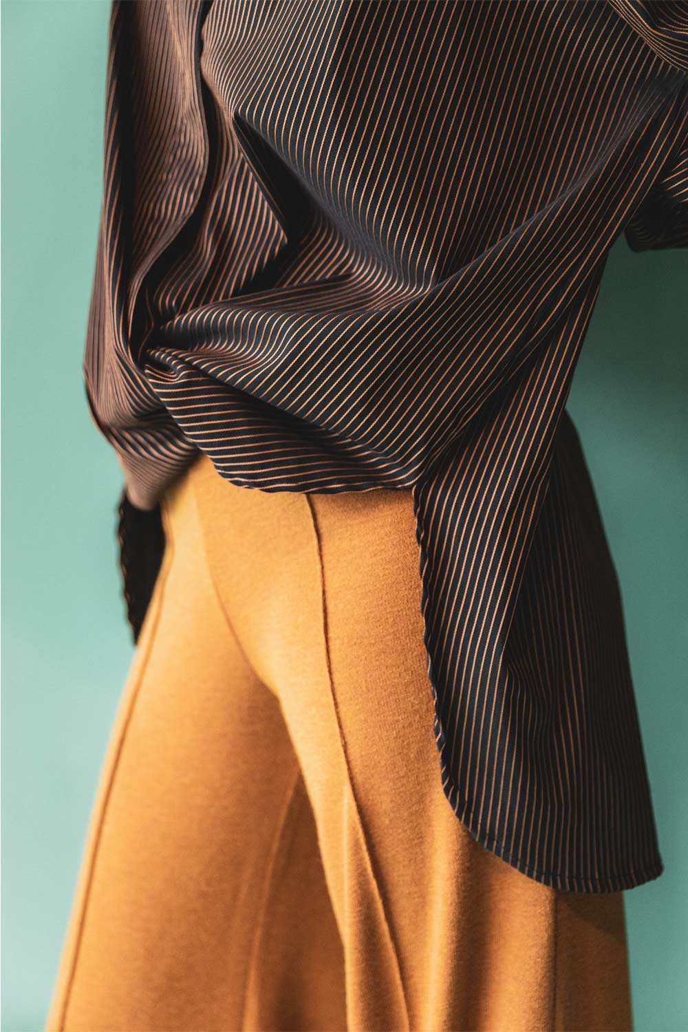 camisa oversize de mujer de rayas